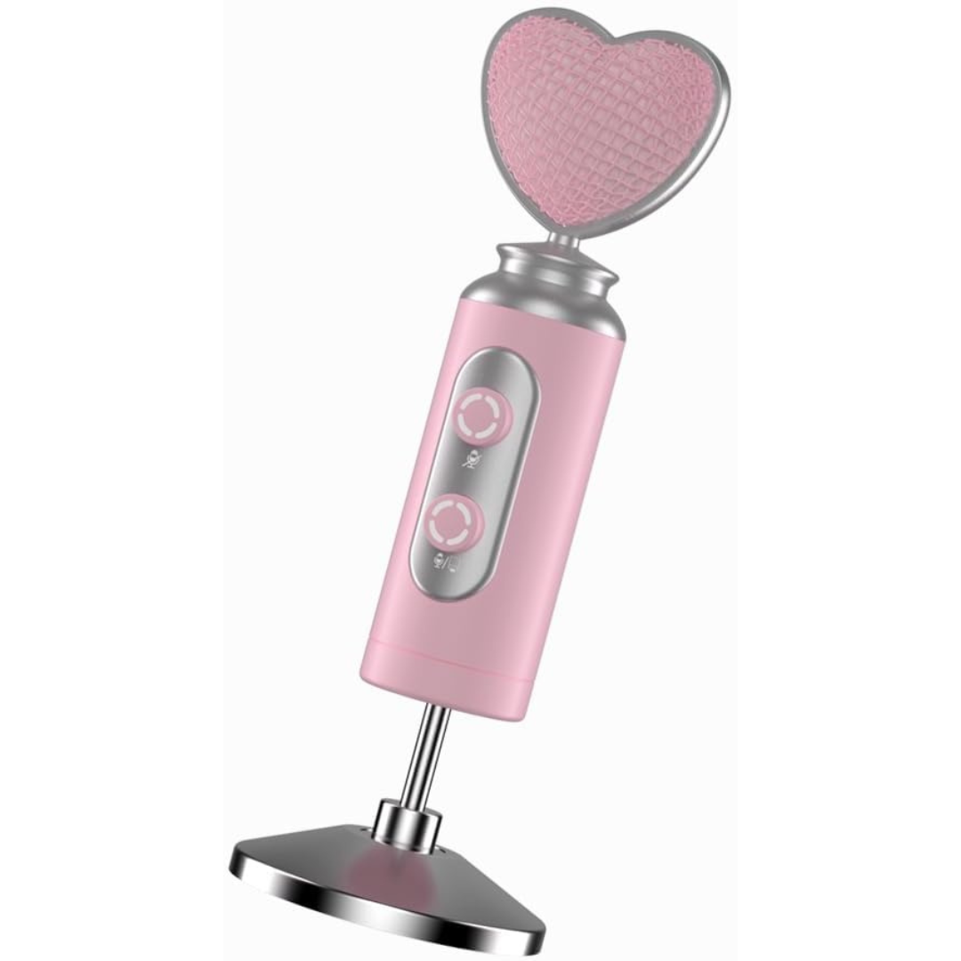 PinkVox Microfono Profesional Corazón